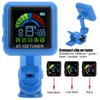   Guitar Clipon Tuner USB Re Able Builtin Battery Violin Ukulele AT102(Red )