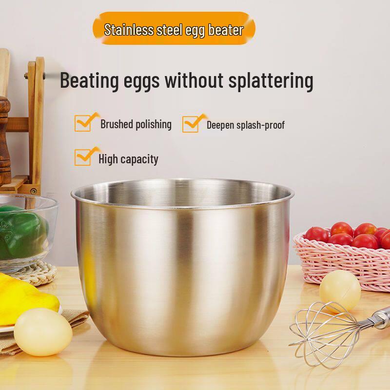 Qiwei Food Grade Stainless Steel Deep Mixing Bowl