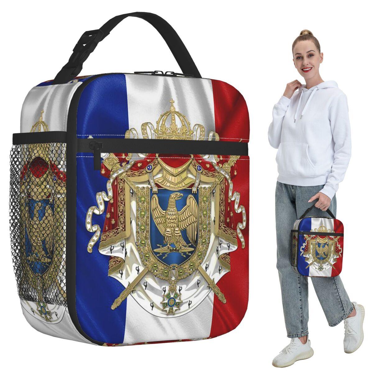 Napoleonic French 85th Regimental Flag Insulated Lunch Bag for Women Office Cooler Thermal Food Box Tote Lunch Boxes One Size