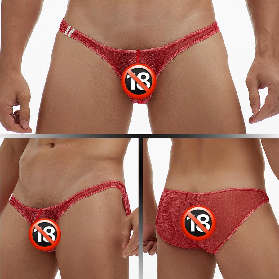Sexy pánské tanga, tangá, jockstrap, spodní prádlo, síťované průhledné gay kalhotky, mini spodní prádlo, tanga s T-back, bikiny, tanga, plus velikost
