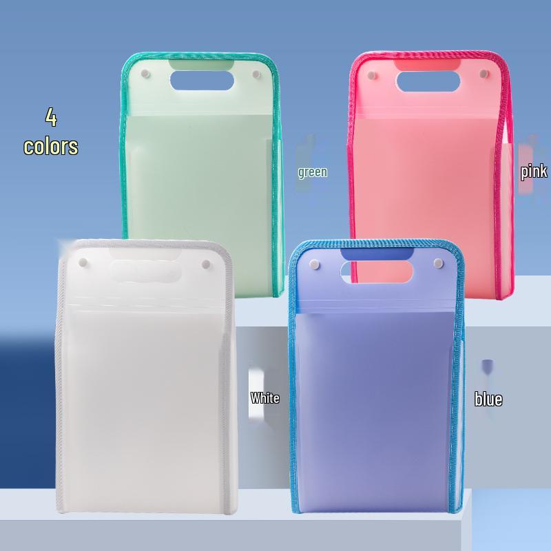 A4 Multi-Layer Accordion Test Paper Storage Folder