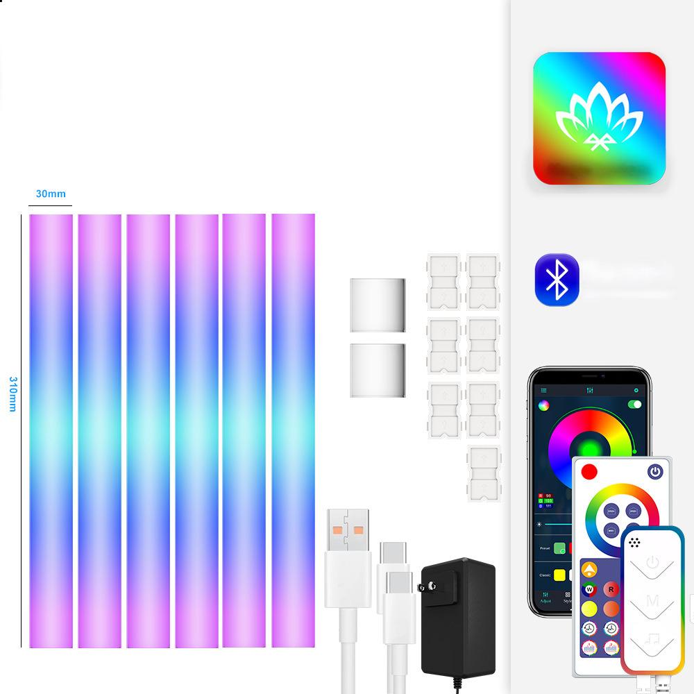 Ambient Wall Light Remote Control Atmosphere Light Illusion Corner Light RGB Colorful Fill Light Decoration Pickup Rhythm Lights