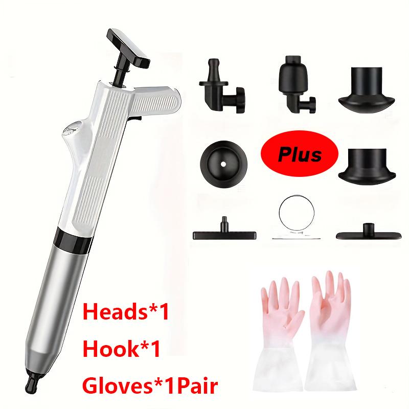 Toilet Plunger Drain Clog Remover High Pressure Air Drain Blaster Gun Drain Clog Remover Tool for Bathroom Sink Kitchen Clogged