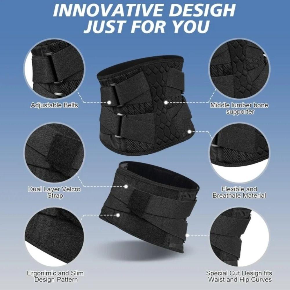 Breathable Spine Support Belt Slim Design Orthopedic Lumbar Belt Lumbar Corset  Sports Activities