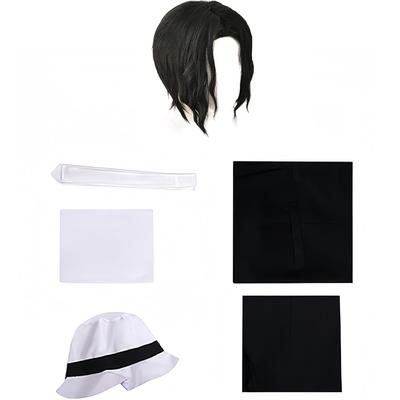 [Shin-Yu-Yu] Muzan Kibutsuji Cosplay-Perücke, Dämonenführer, Einer der Zwölf Dämonenmonde, Kostüm für Erwachsene, Schulfest, Veranstaltung, Bühnenoutfit (Muzan Kibu