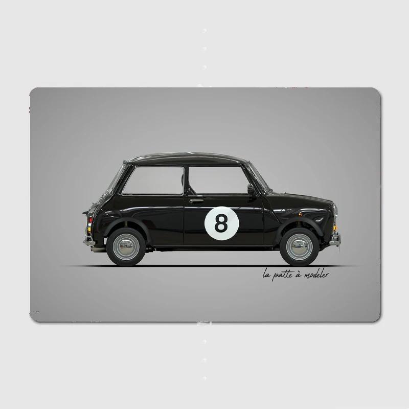Austin Mini N8 Cooper Poster Metallplakette Kino Garage Club Bar Retro Plaketten Blechschild Poster