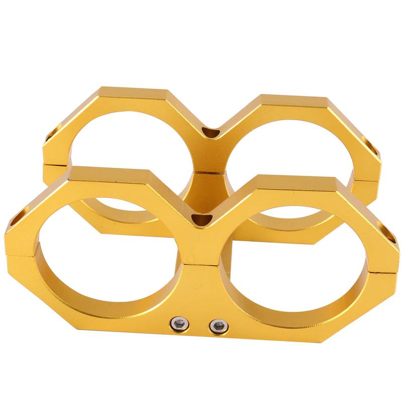 Gold 55-70Mm Aluminum Dual Fuel Pump Clamp Cradle Mounting Bracket For 044 Fuel Pump золотой