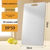 Double-Sided Antibacterial Stainless Steel Cutting Board - 316 Grade, Thick, Mildew-Proof, Large Kitchen Chopping Surface