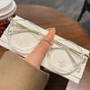 Myopia Glasses Retro Flat Glasses Black Frame Anti-blue Glasses