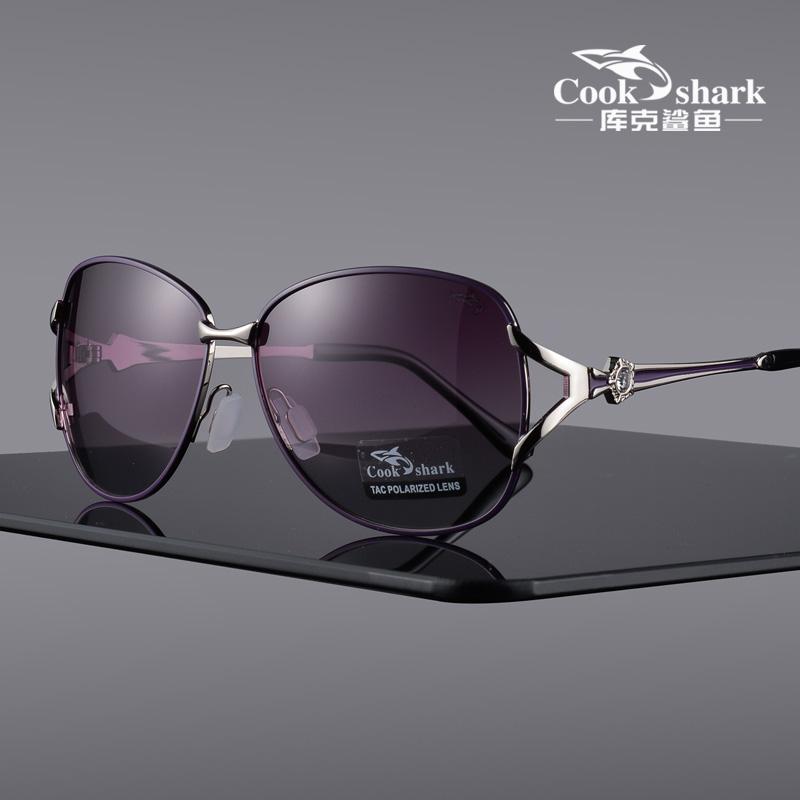 Cook shark new 2020 sunglasses ladies polarized sunglasses tide ultra light driver driving glasses classic