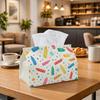 1pc Modern Decorative Tissue Box Holder with Colorful Suitable for Napkin Case Cover - Rectangular Tissue Paper Storage Container, Napkin Dispenser, O