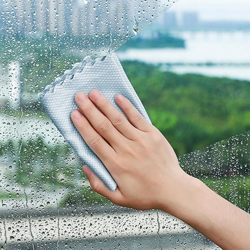 Fish Scale Cloth - Absorbent, Non-Shedding Kitchen Dish Cloth for Streak-Free Glass & Household Cleaning