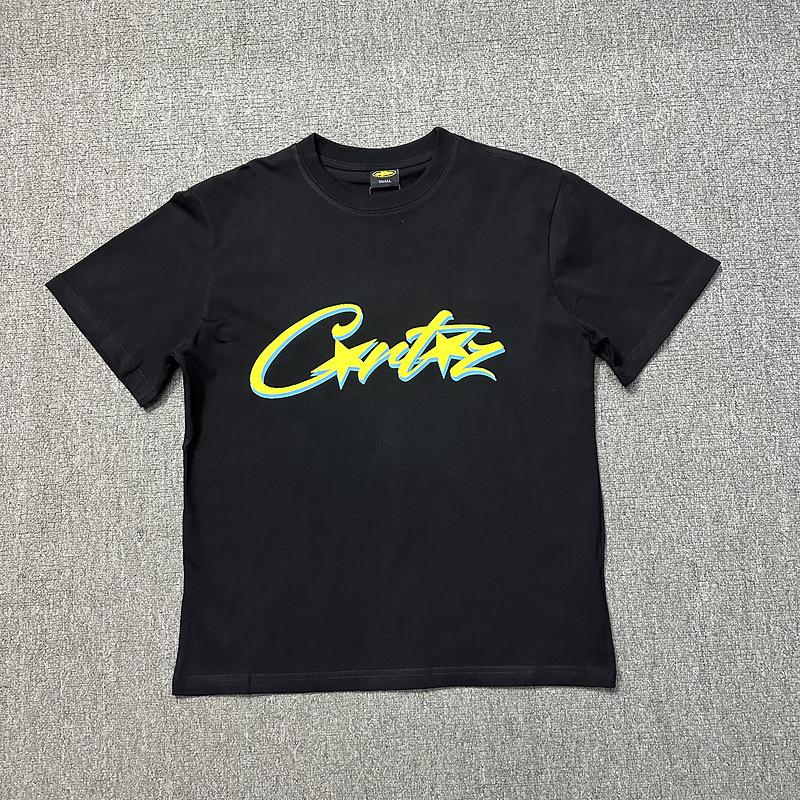 Corteiz Alcatraz Series T-shirt Short-sleeved Letter Logo Printed Men's and Women's Double Yarn Fashion Casual Short-sleeved Tide