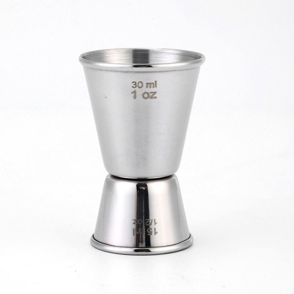 New 304 Stainless Steel Measure Jigger 1/2-1oz Dual Shot Cocktail Mug Japanese-Style Barware Bar