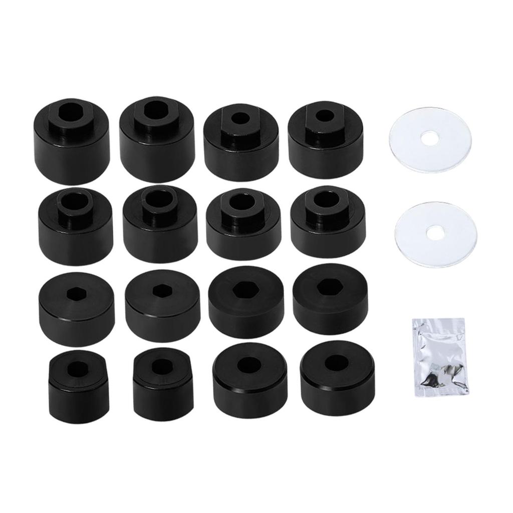 Body Mount Bushings Kit 6116 Easy to Install for Ford Sport Trac 0105 Black