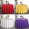 Stain & Heat-Resistant High-End Round Tablecloth: Dustproof Fabric for Hotels & Restaurants