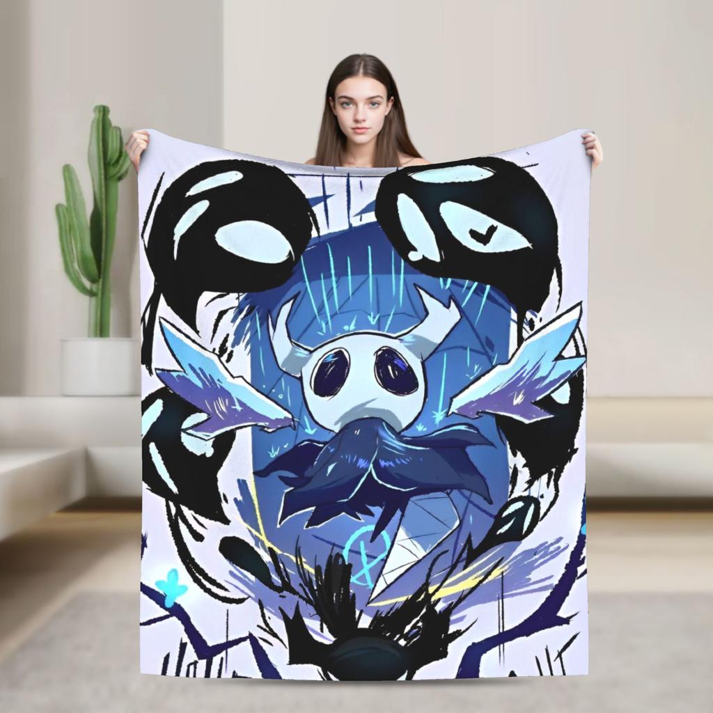 Hollow Knight Flísové Deky Akční Dobrodružství Úžasné Přehozy na Domácnost 125*100cm Kus Koberce