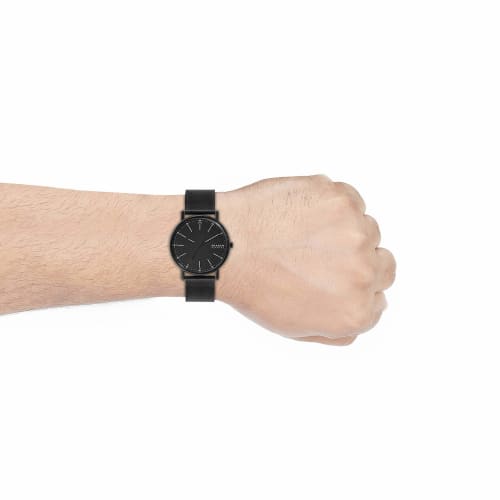 SIGNATUR Three-Hand Midnight Steel Mesh Watch