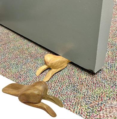 Wooden Door Stopper, Wood Bum Door Stop, Door Stopper For Bottom Of Door, Funny Decoration For Your Home