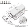 2pcs Push to Open Magnet - Cabinet Door Opener Tip On for Furniture - Heavy Duty - Includes Mounting Material