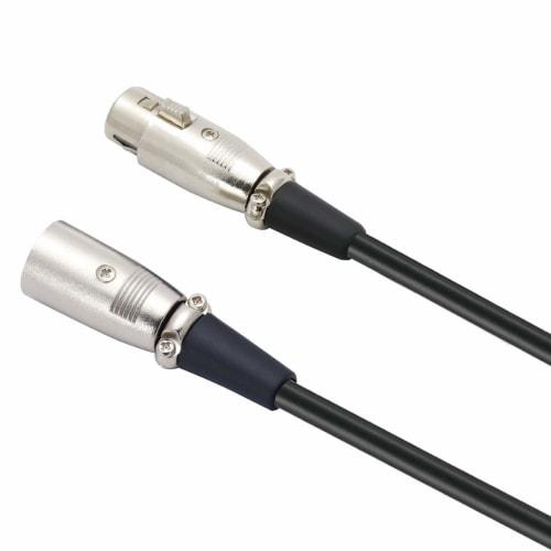 TECH TMCC-1.5 1.5m XLR Male to XLR Female Microphone Cable for Telework and Home Office
