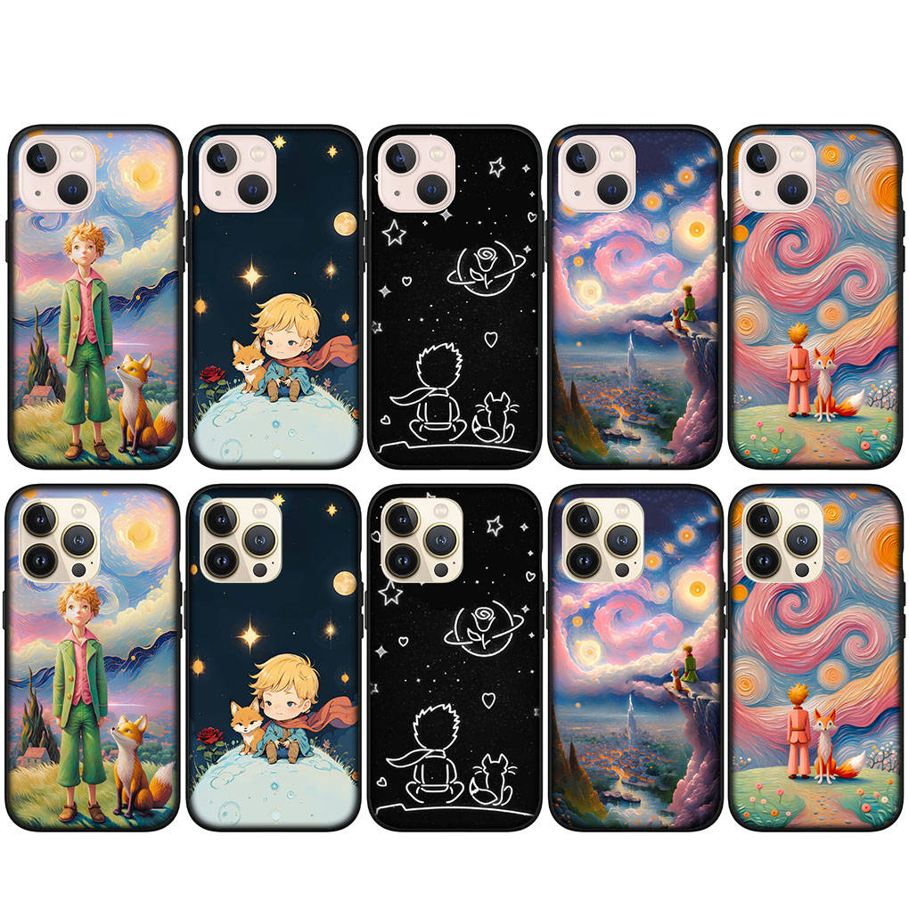For iPhone 16 15 Xiaomi Redmi Note 13 12 11 Pro Max X 9 14 XR Samsung Galaxy A16 S24 S23 Plus A06 14C Huawei OPPO Anime The Little Prince Phone Case