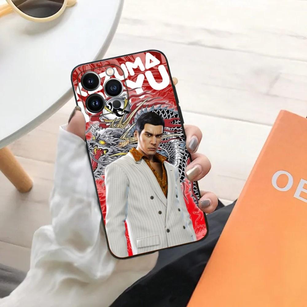 Yakuza 0 Game Phone Case For iPhone 15,14,13,12,11,Plus,Pro Max,XS,X,XR,SE,Mini,8,7 Soft Silicone Black Cover