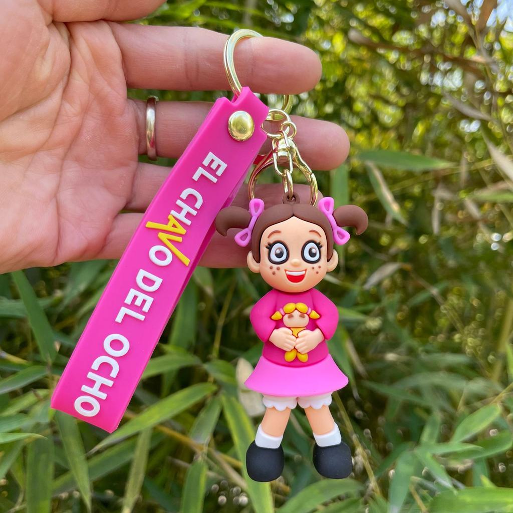 Nuovo Portachiavi Anime El Chavo Del Ocho Bambino Cartone Animato Ciondolo Bambola Portachiavi Borsa Portachiavi Auto llaveros Gioielli Divertenti Regalo per Amici