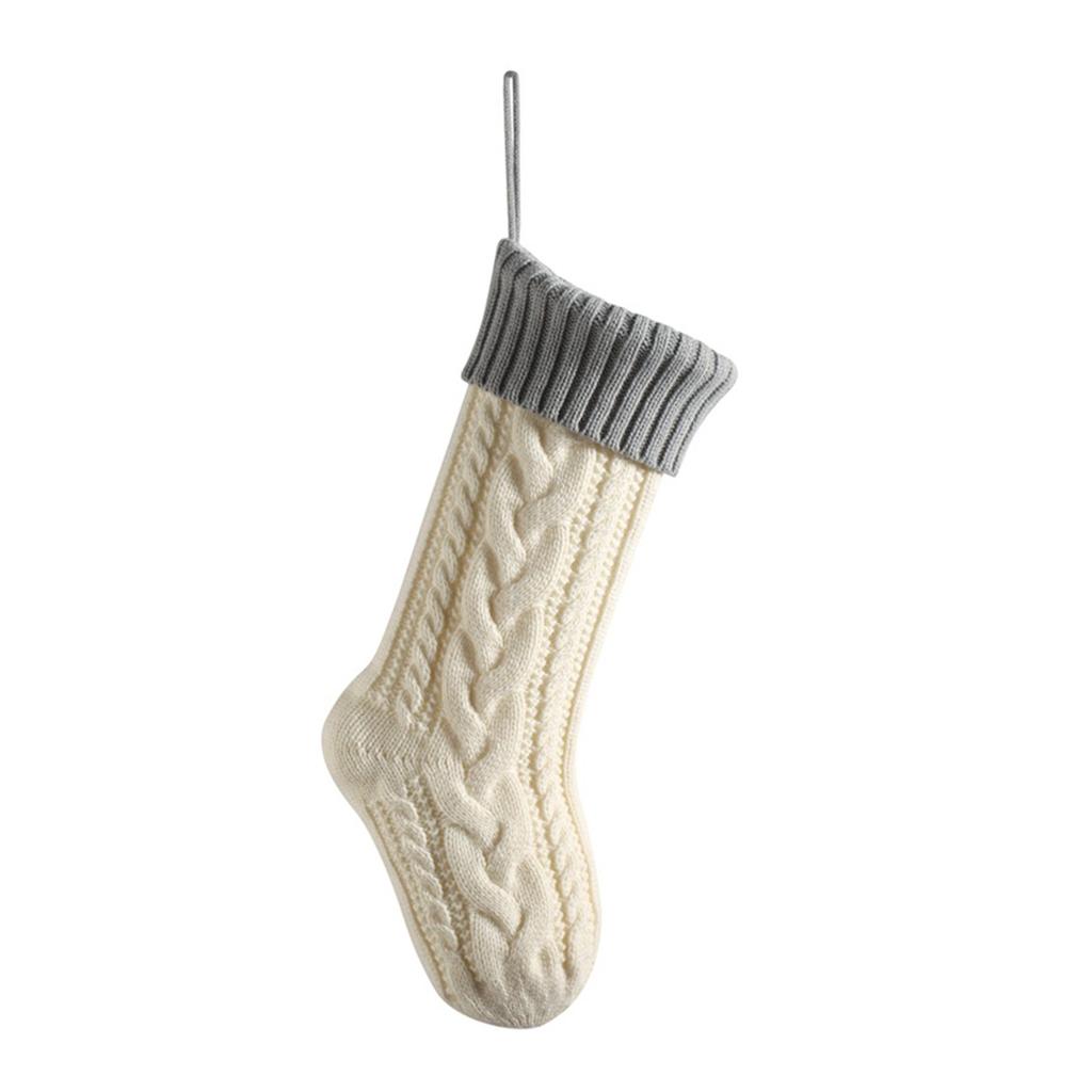 Cozy Warmth Large Staggered Fried ForDough Twists Christmas Stockings For Tree Warm Feeling - Thick Type D