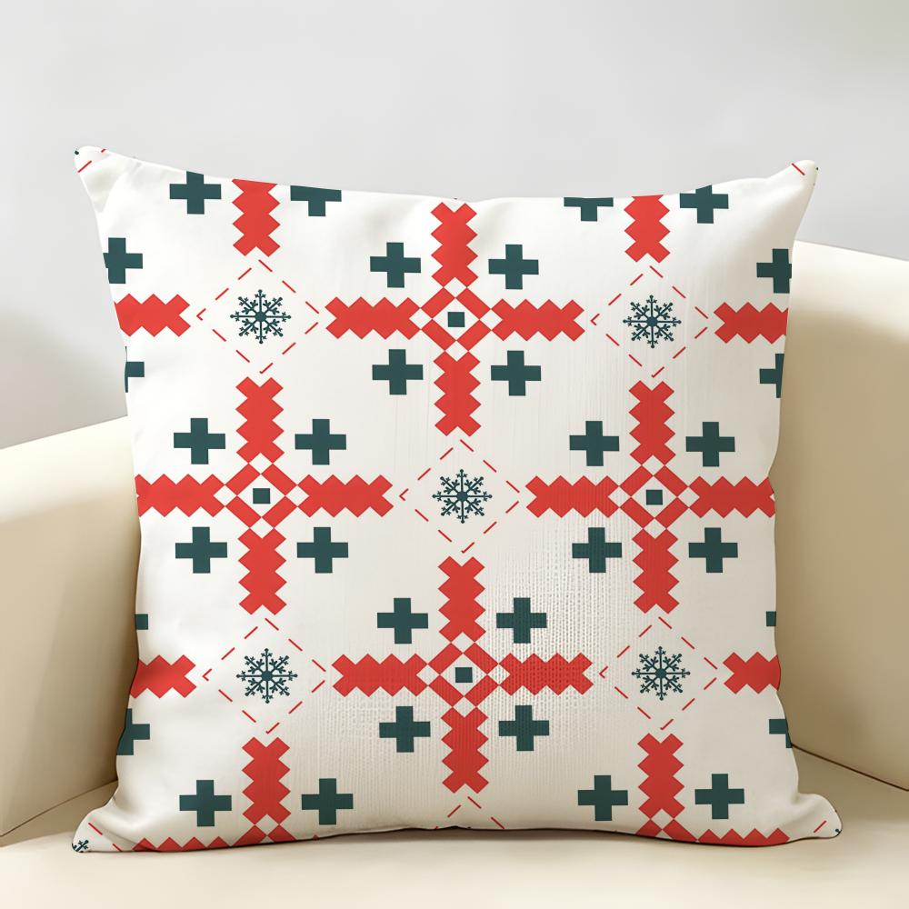 Imazighen Kabyle Jewelry Cushion Cover Natural Linen Organic Fabric DoubleSided Printing Room Sofa Decor Pillow Case