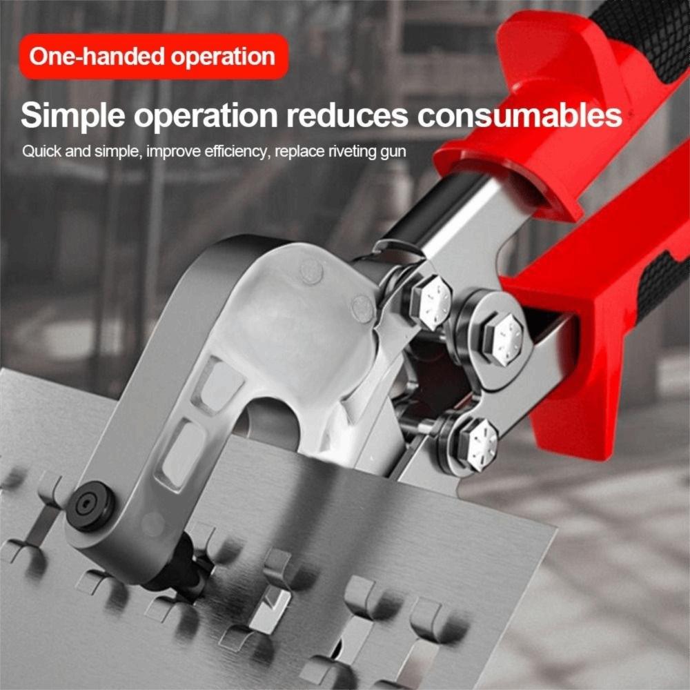 Durable Alloy Keel Clamp Flat Hole Heavy-Duty Keel Crimping Pliers Fastening Stud Crimper Gypsum Board Installation