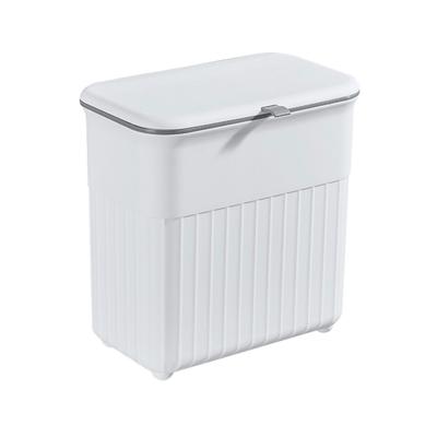 Plastic Multifunctional Garbage Bin Wide Application Easy To Open Kitchen Trash Can HangingTrash Can