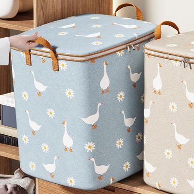 Non-woven Quilt Storage Box Organizers Storage Bag Household Large Capacity Clothes Pants Folding Closet Foldable Container