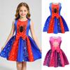 Girls' Sleeveless Costume Dress for Kids Role Play Party and Dress-Up Outfit