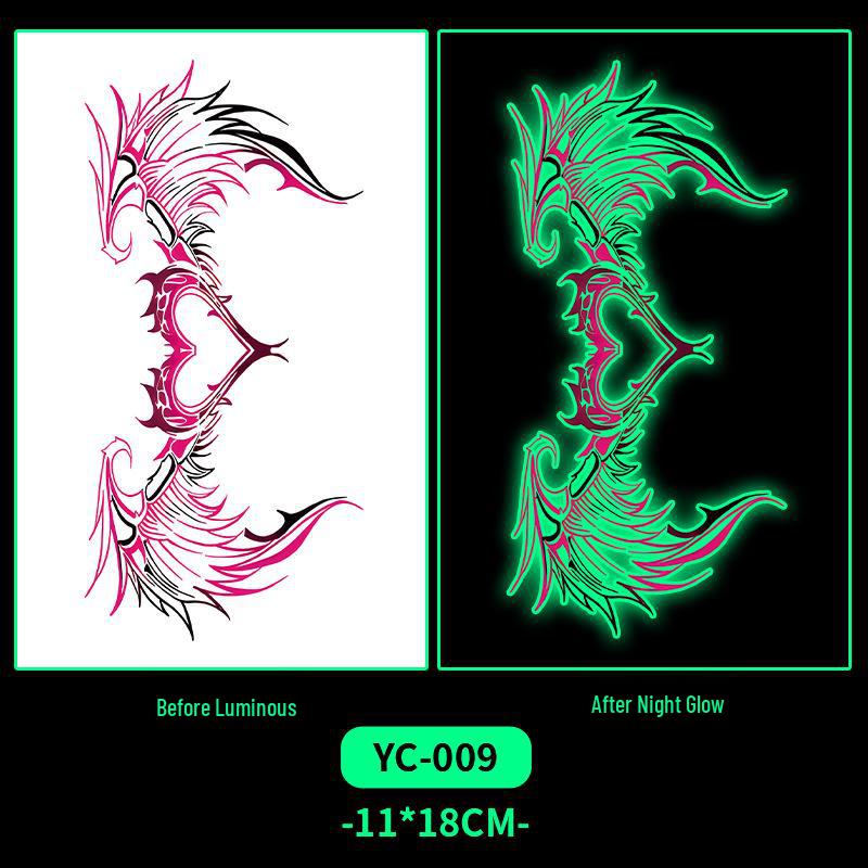 

Водонепроникні тату-наклейки Сукуб: Стійкі та барвисті дизайни для жінок, ідеальні для нижньої частини живота, грудей, спини та пар. 11*18 cm