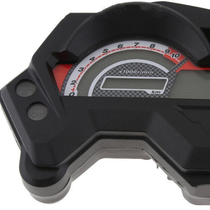 Universal Motorcycle Tachometer Multifunction LCD Display Odometer Fuel Level Monitor ABS Material Built For FZ16 Motorcycles