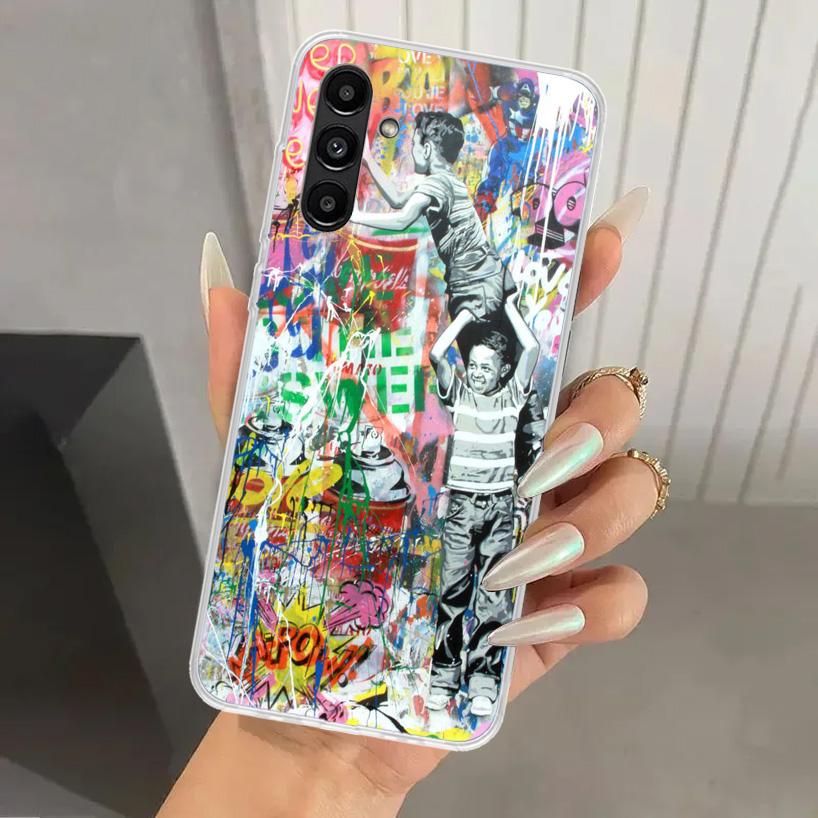

Banksy Graffiti Art Phone Case for Samsung Galaxy A16 A26 A36 A56 A15 A25 A35 A55 A14 A24 A34 A54 A13 A23 A33 A53 A05S A04S A03S Samsung A56