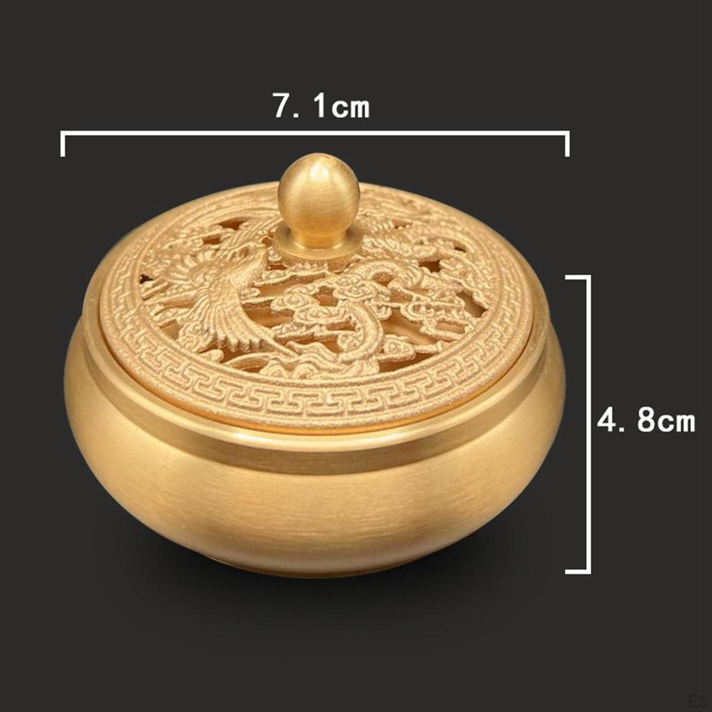 Holder Burner Censer Ash Catcher for Bedroom Living Room Meditation Tea House