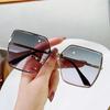 Fashion Retro Men& Women Square Sunglasses Luxury Brand Designer Vintage Metal Sun Glasses for Women Ocean Lens Eyewear