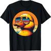 Coole Retro Gelbe Ente mit Sonnenbrille 70er 80er Lustiges Enten T-Shirt
