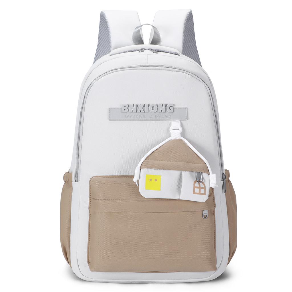 Schoolbag New Backpack Women's Leisure Large Capacity Outdoor Travel Backpack College Style Junior High School Student School Bag Women