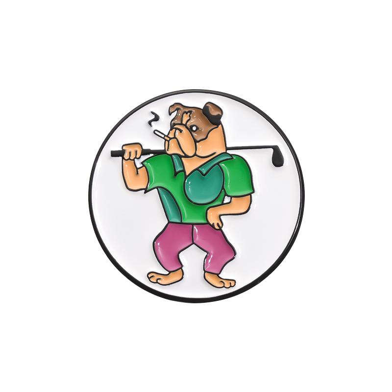 Golf Hat Clip 0.9 Inch Lucky Clover Hard Trendy Hat Metal Badge Jewelry Gift for Friend