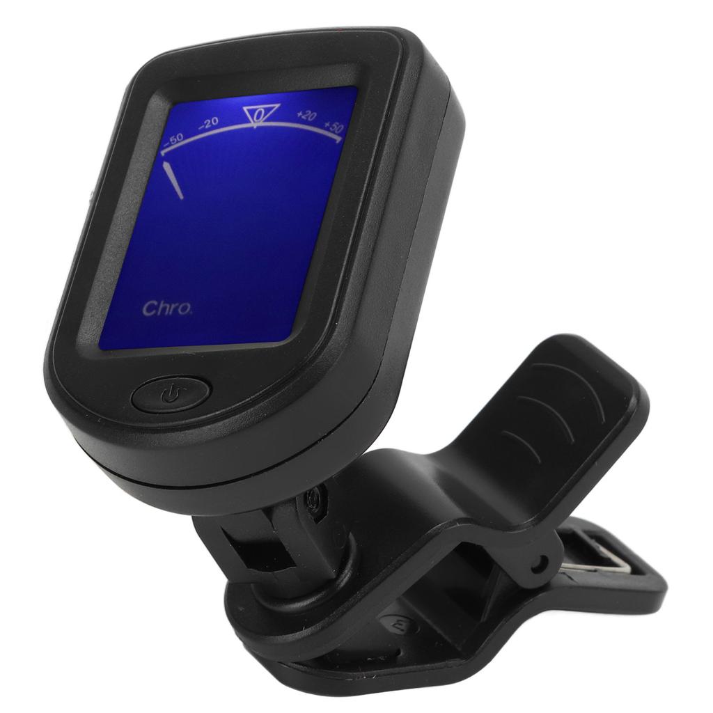 Clip-On Stimmgerät Metronom Automatische Abschaltung Hohe Genauigkeit Kunststoff für Folk-Gitarre Violine