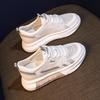 White Shoes for Women  New Spring and Summer Versatile Flat Mesh Breathable Ins Fashionable Student Casual Sneakers for Women