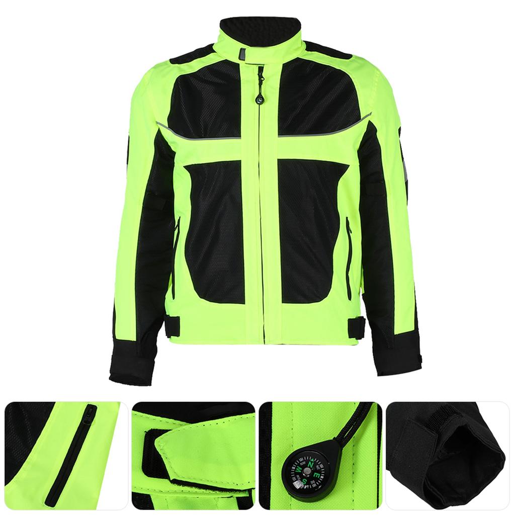 Men Motorcycle Riding Clothing Breathable Racing Reflective Clothes Full Protection for SummerM