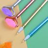 10Pcs Roller Design Gel Pen Black Ink Creative Stationery 0.5MM Gift Pen for School Supplies and Writing Tools Fine Writing Instruments