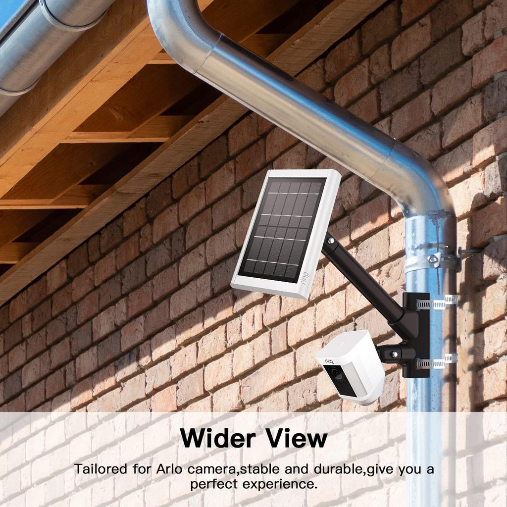 HOLACA Mastmontagehalterung für Ring Stick Up Cam Cam Solarpanel und Außenmontagezubehör 2-in-1 Cam/Spotlight Pro/Plus/Outdoor Plus,