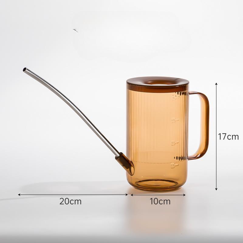 

1 шт. Лейка для сада с длинным носиком, ручная лейка, разбрызгиватель с изогнутым носиком, садовые инструменты 1pc коричневый