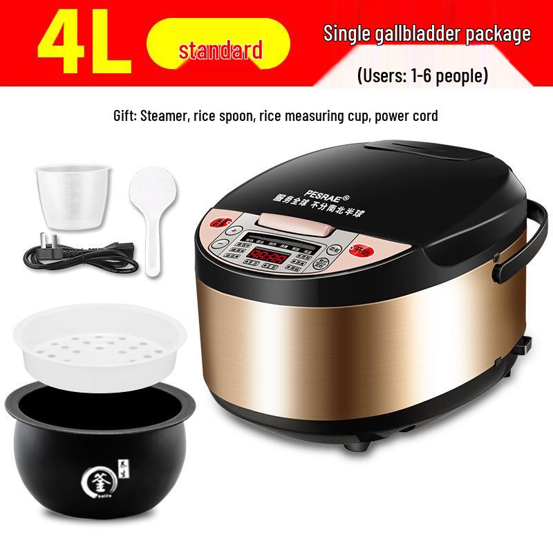 Multifunctional Intelligent Rice Cooker: Large Capacity, Fully Automatic for 1-8 People, with Timing and Porridge/Soup Functions.