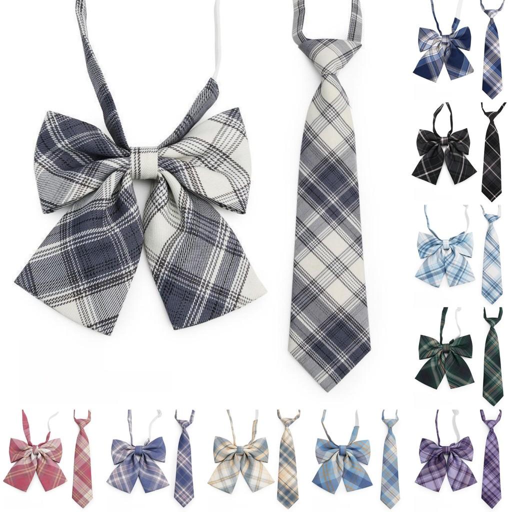 Childrens School Uniform Tie With Gingham Pattern Design For Graduation Photo Shoots